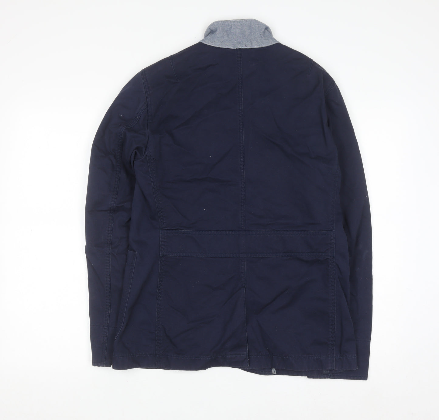 Method London Women's Blue Cotton Blazer Jacket Size 12