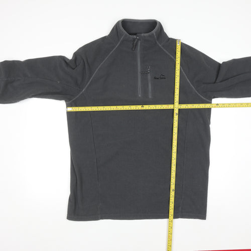 Peter Storm Men's Grey Fleece 1/4 Zip Pullover Sweatshirt Size L
