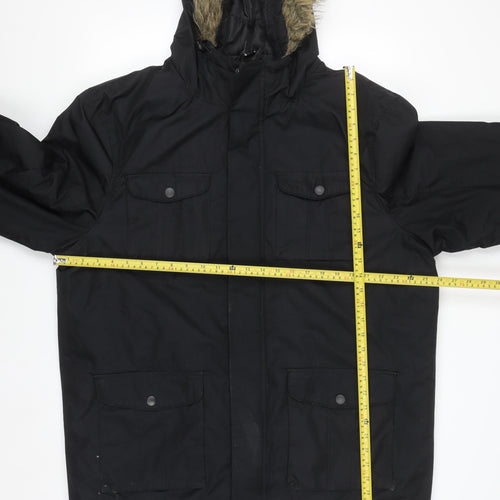 Kangaroo Poo Men's Black 3XL Insulated Hooded Parka Jacket