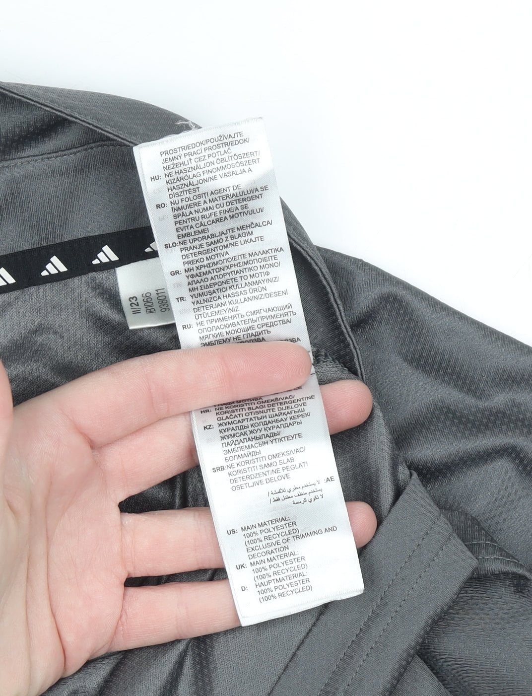 Adidas Men's Grey XL Performance Polo Shirt Lightweight Activewear