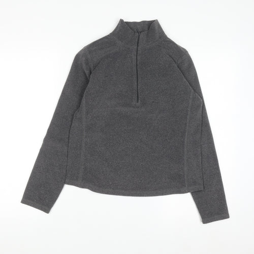GAP Men’s Grey 1/4 Zip Fleece Sweatshirt Size M Regular Fit