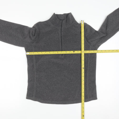 GAP Men’s Grey 1/4 Zip Fleece Sweatshirt Size M Regular Fit