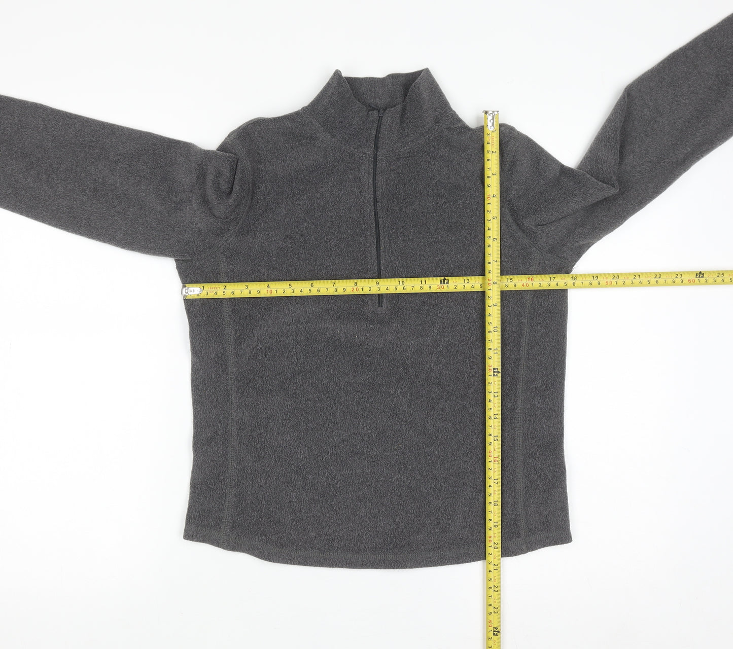 GAP Men’s Grey 1/4 Zip Fleece Sweatshirt Size M Regular Fit