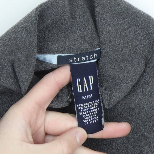 GAP Men’s Grey 1/4 Zip Fleece Sweatshirt Size M Regular Fit