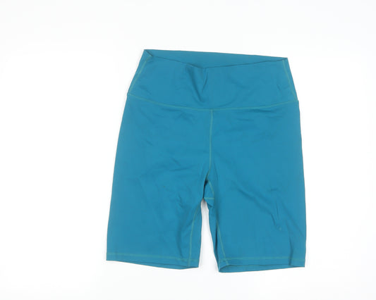 Dunnes Stores Women’s Teal Blue Biker Activewear Shorts L