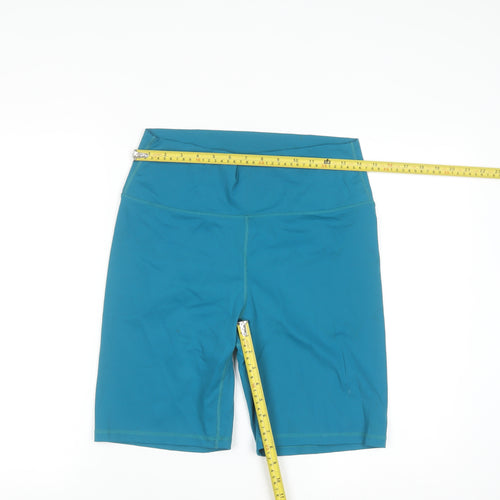 Dunnes Stores Women’s Teal Blue Biker Activewear Shorts L