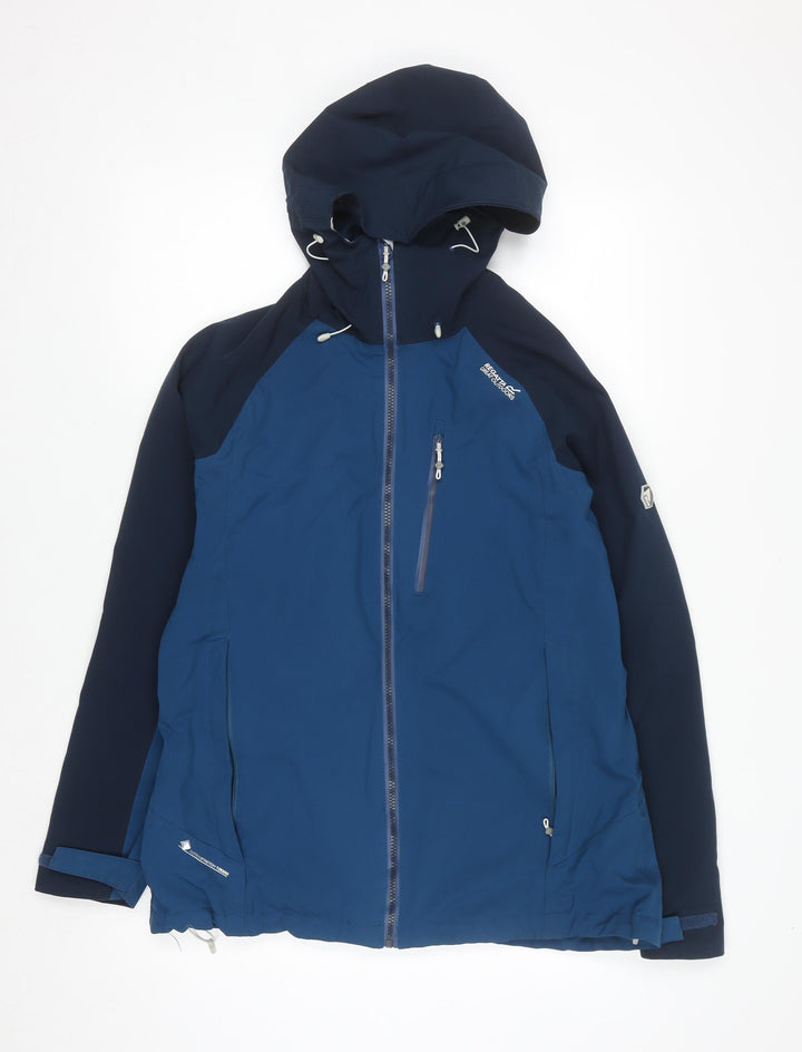 Regatta Women's Blue Waterproof Hooded Outdoor Jacket UK 16