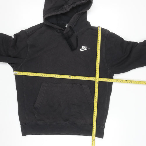 Nike Men's Black Pullover Hoodie Small Regular Fit Fleece Sweatshirt
