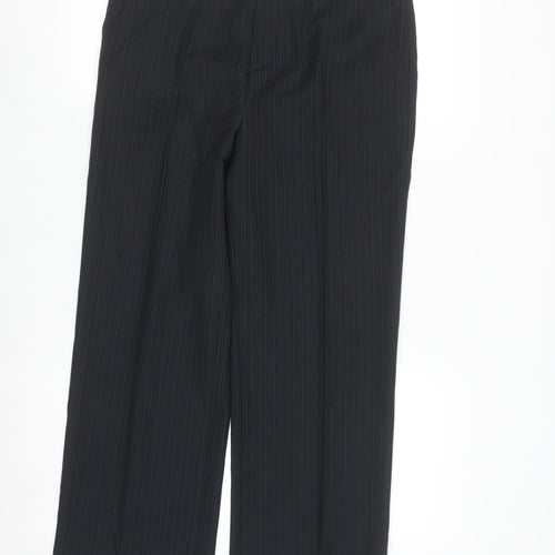 St. George by Duffer Boys Black Pinstripe Dress Trousers 15 Years Formal School