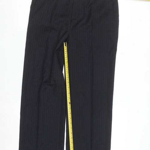 St. George by Duffer Boys Black Pinstripe Dress Trousers 15 Years Formal School
