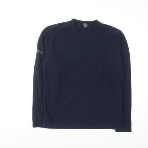 Polartec Men’s Blue Fleece Pullover Sweatshirt Small Regular Fit