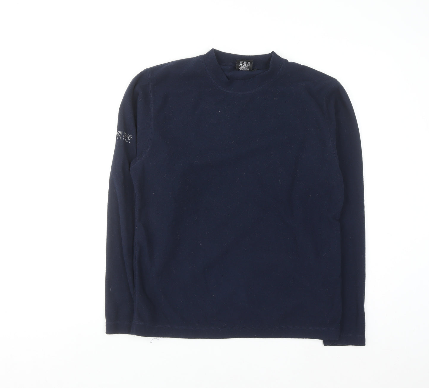 Polartec Men’s Blue Fleece Pullover Sweatshirt Small Regular Fit