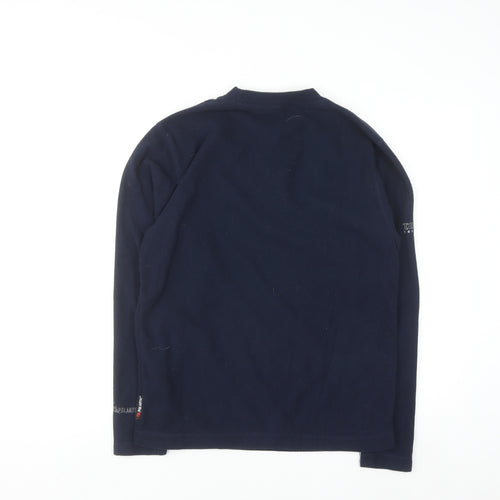Polartec Men’s Blue Fleece Pullover Sweatshirt Small Regular Fit