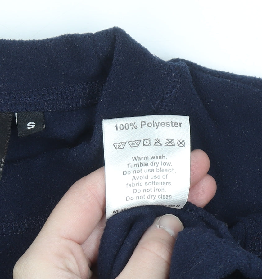 Polartec Men’s Blue Fleece Pullover Sweatshirt Small Regular Fit