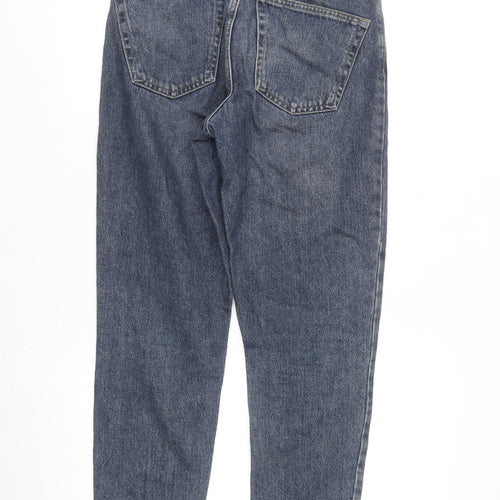 Topshop Women's Blue Mom Jeans Size 10 Regular Fit Denim