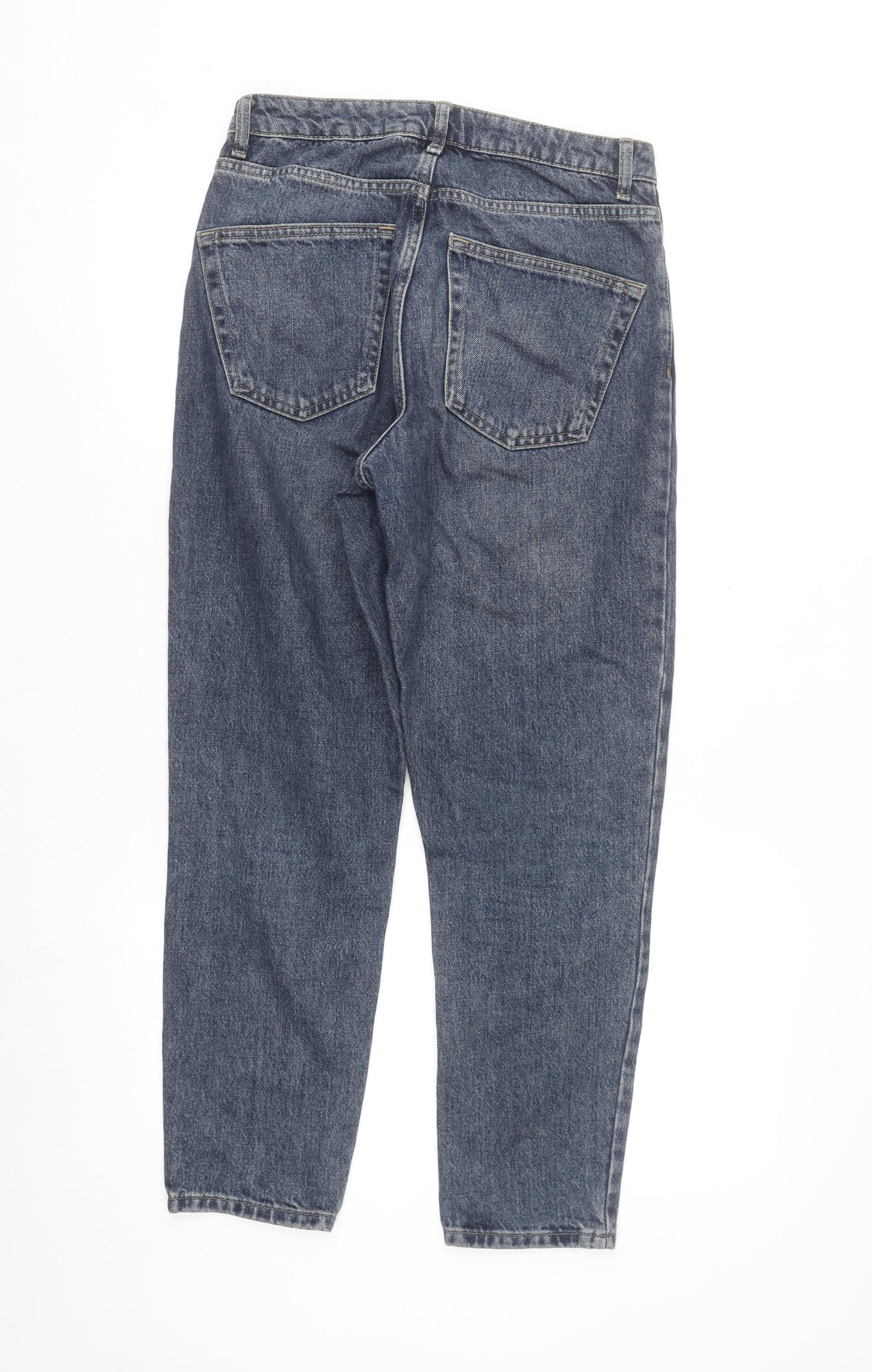 Topshop Women's Blue Mom Jeans Size 10 Regular Fit Denim