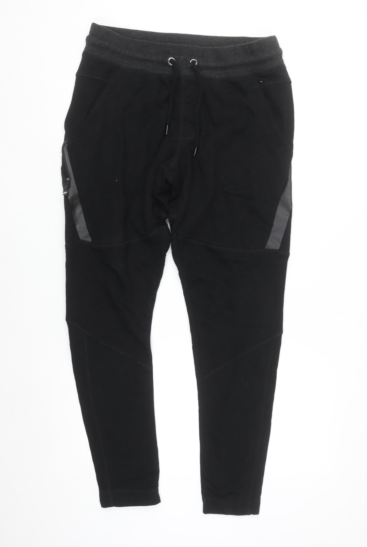 RevolutionRace Men's Black L Jogger Sweatpants with Zip Pockets