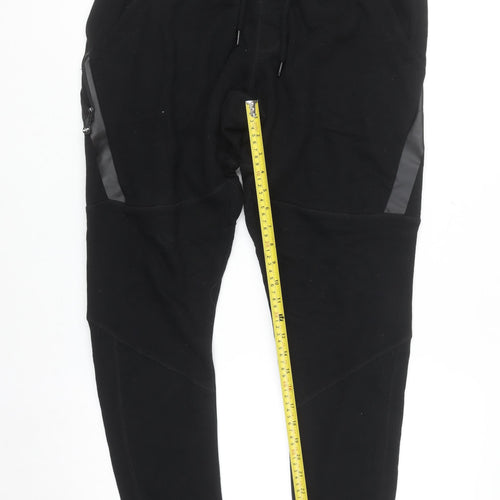 RevolutionRace Men's Black L Jogger Sweatpants with Zip Pockets