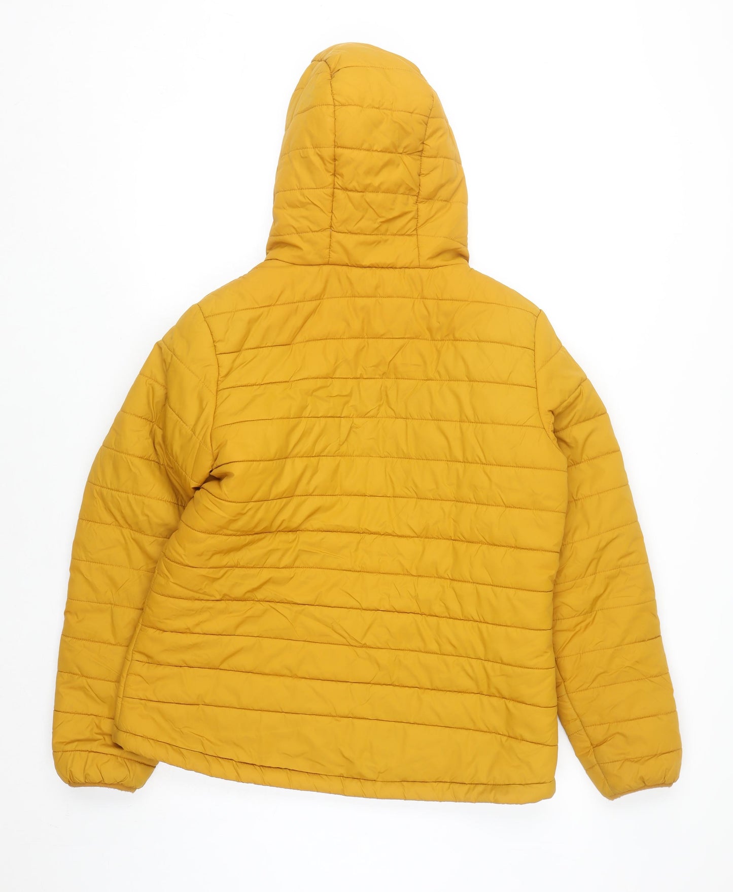 Peter Storm Women Yellow Hooded Puffer Jacket Size 14