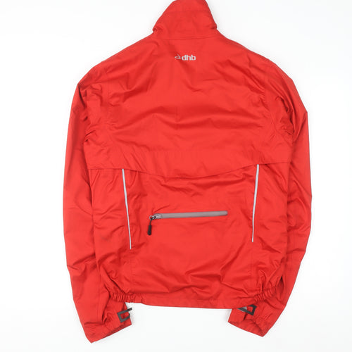 dhb Men's Red Windproof Cycling Jacket M Reflective Lightweight
