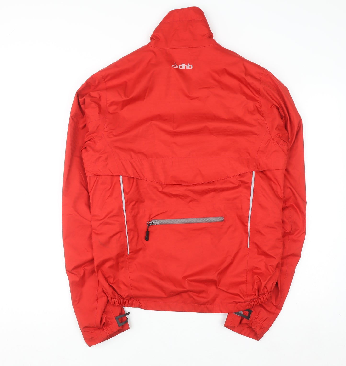 dhb Men's Red Windproof Cycling Jacket M Reflective Lightweight