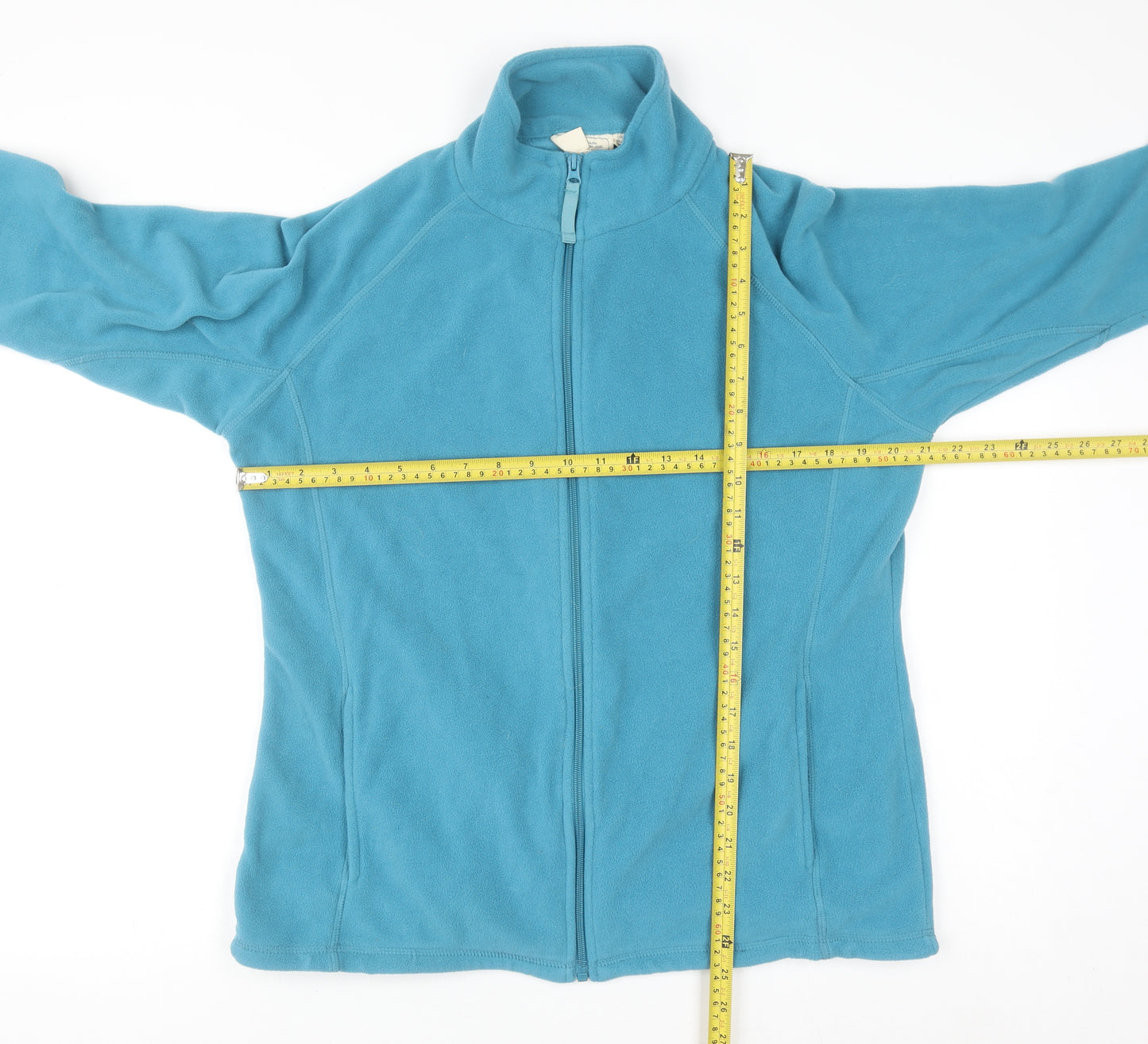 Mountain Warehouse Women Blue Full Zip Fleece Sweatshirt UK 16