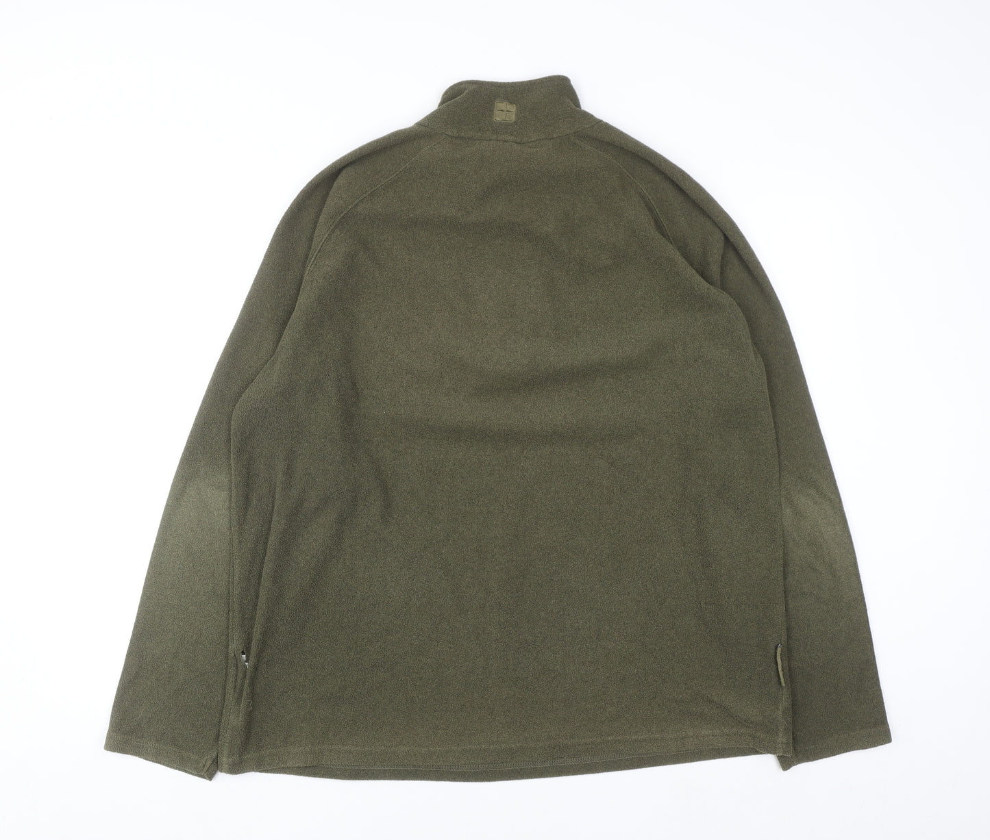 Mountain Warehouse Men's Green XL Fleece 1/2 Zip Sweatshirt