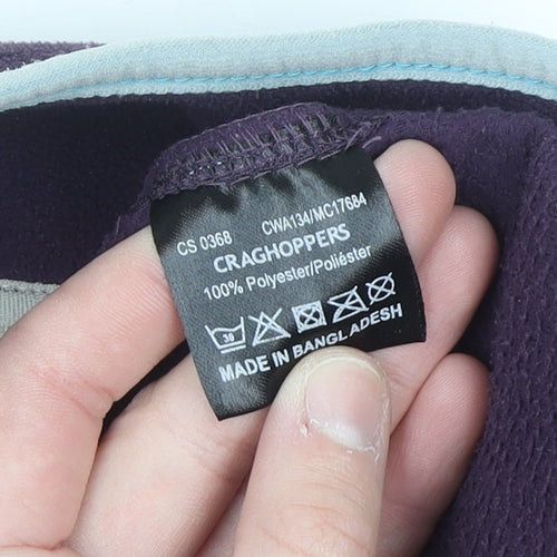 Craghoppers Women's Purple 1/2 Zip Fleece Pullover UK 12