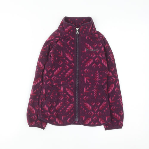 Columbia Girls Purple Fleece Full Zip Frozen II Sweatshirt XS