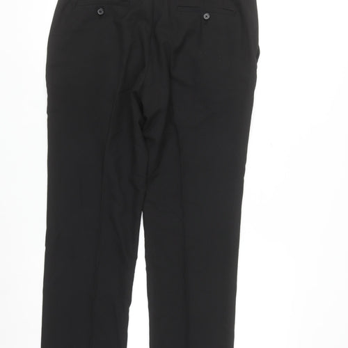 Next Men’s Black Dress Pants Trousers 34W 29L Regular Fit Workwear
