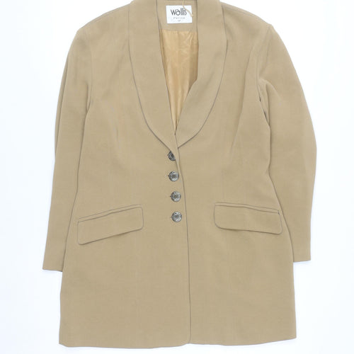 Wallis Women’s Beige Petite Size 12 Blazer Jacket