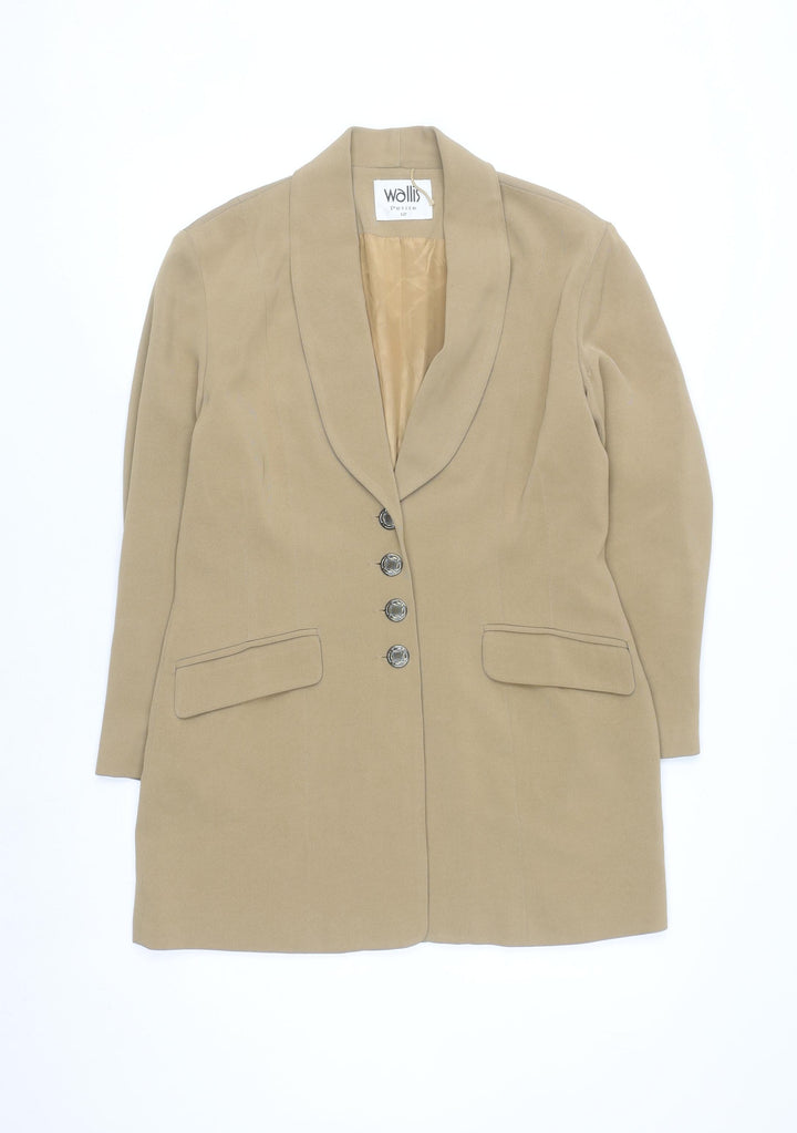 Wallis Women’s Beige Petite Size 12 Blazer Jacket