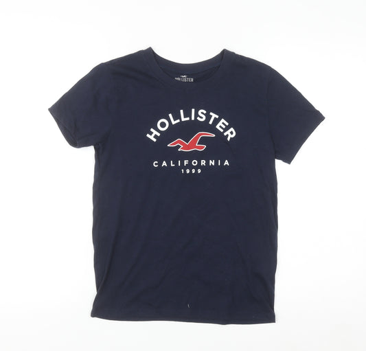 Hollister Women's Blue Classic T-Shirt XS Short Sleeve