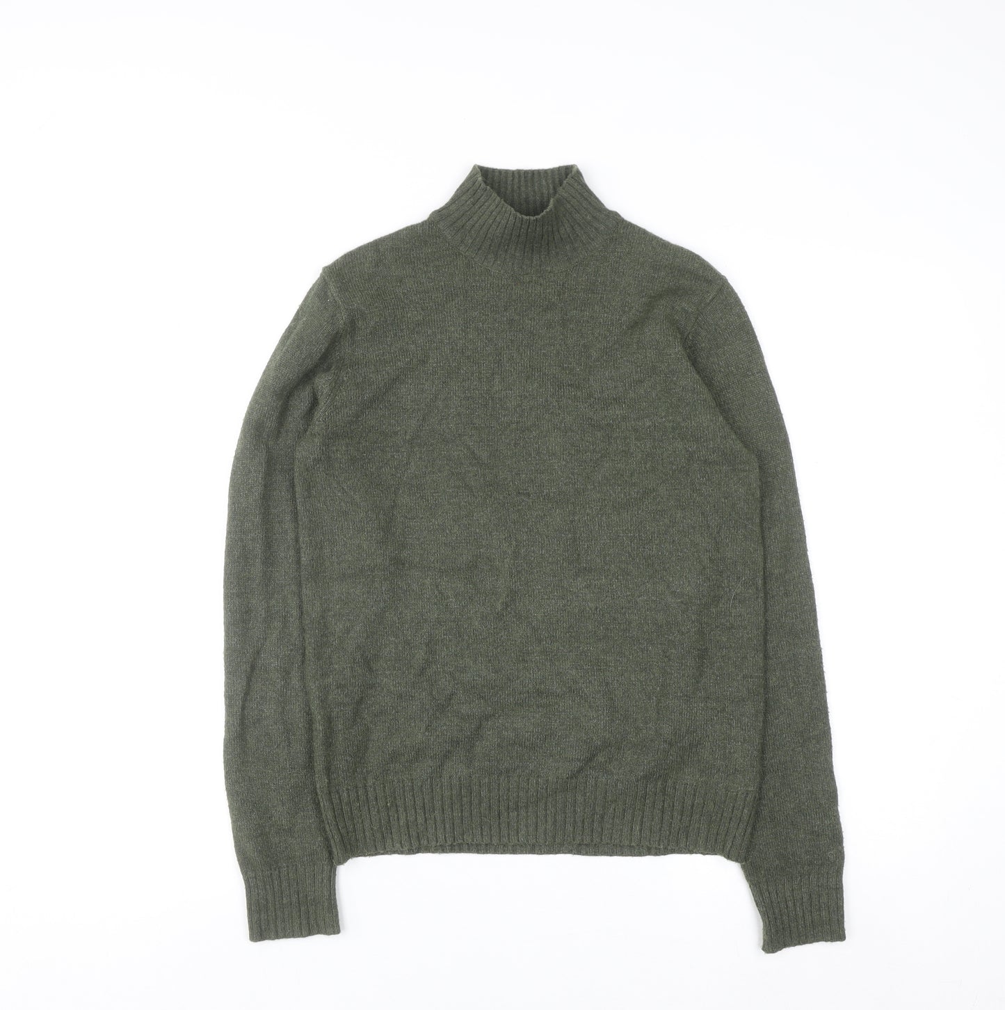 VILA Womens Green Roll Neck Knit Jumper XS