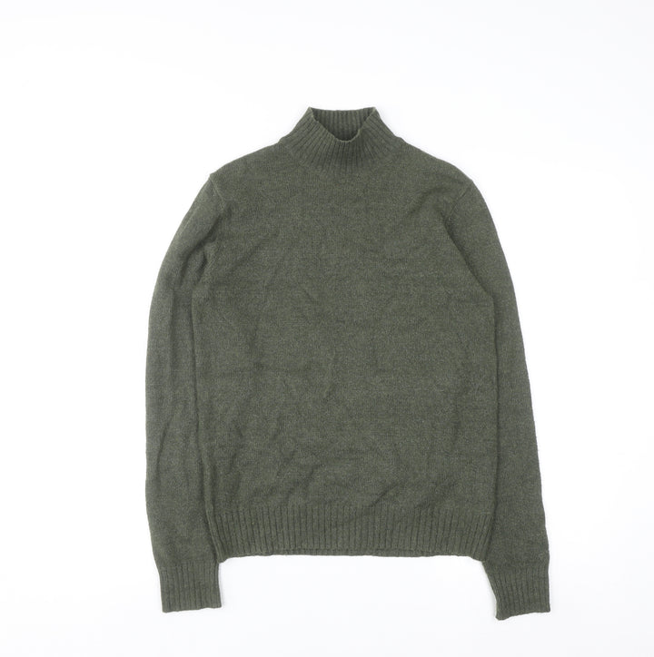 VILA Womens Green Roll Neck Knit Jumper XS