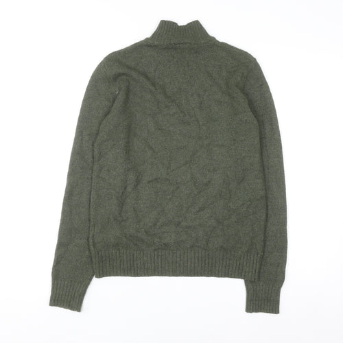 VILA Womens Green Roll Neck Knit Jumper XS