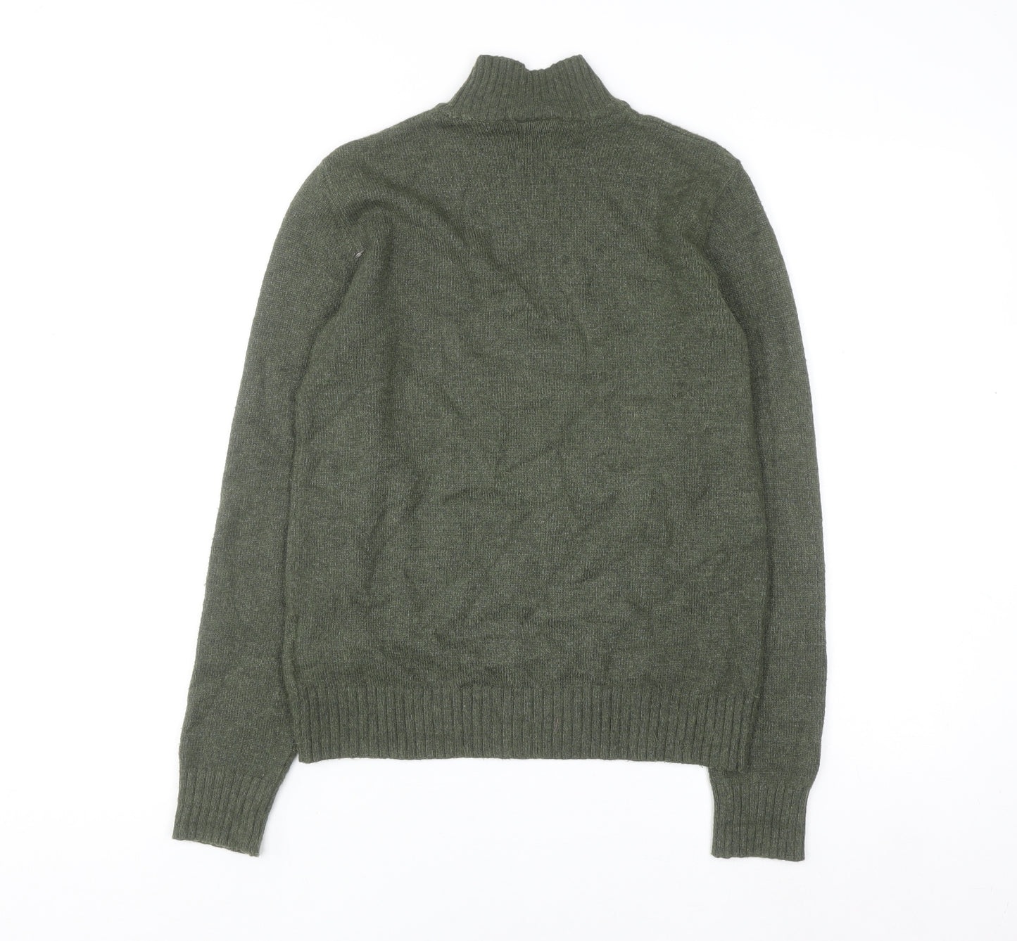 VILA Womens Green Roll Neck Knit Jumper XS