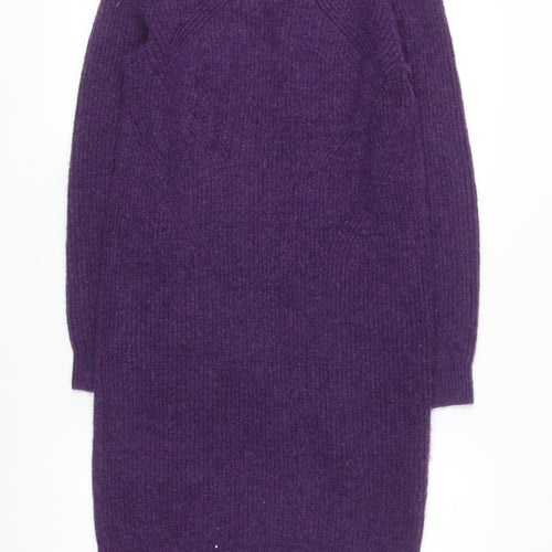 Marks and Spencer Women’s Purple Knit Jumper Dress XS