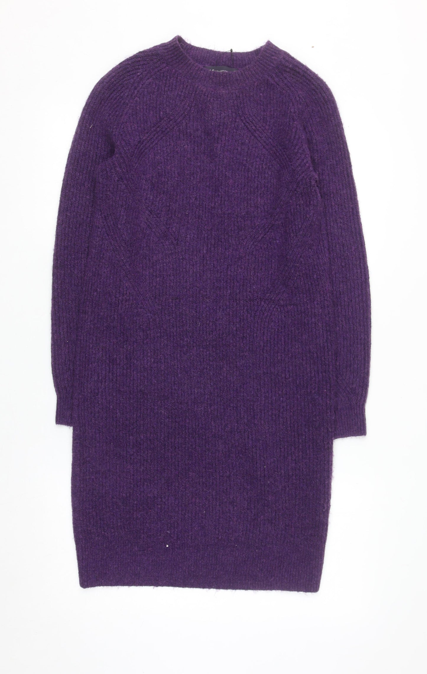 Marks and Spencer Women’s Purple Knit Jumper Dress XS