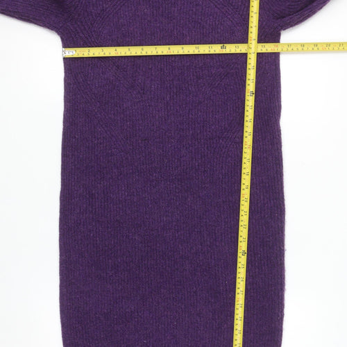 Marks and Spencer Women’s Purple Knit Jumper Dress XS