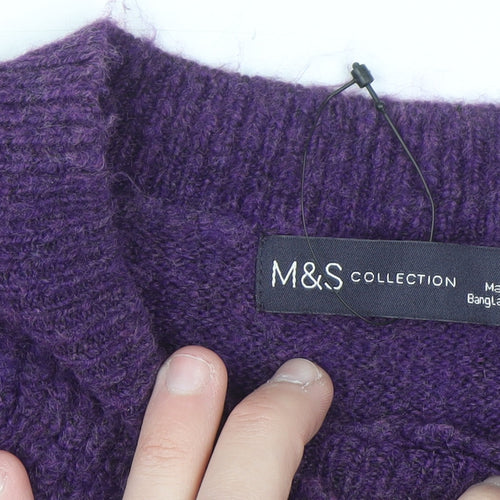 Marks and Spencer Women’s Purple Knit Jumper Dress XS
