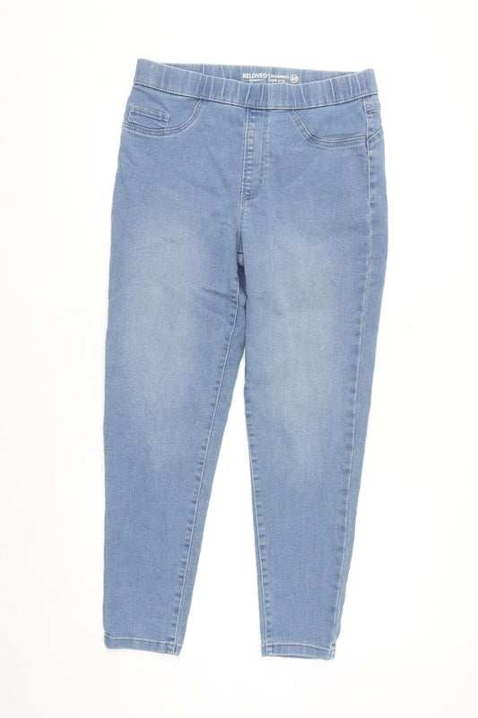 Beloved Women Blue Size 12 Mid Waist Jegging Jeans