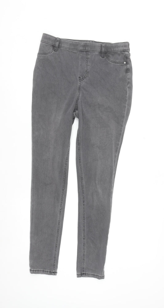 F&F Women’s Grey Skinny Jeans Size 12 Stretch Denim