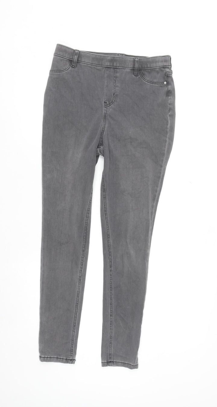 F&F Women’s Grey Skinny Jeans Size 12 Stretch Denim