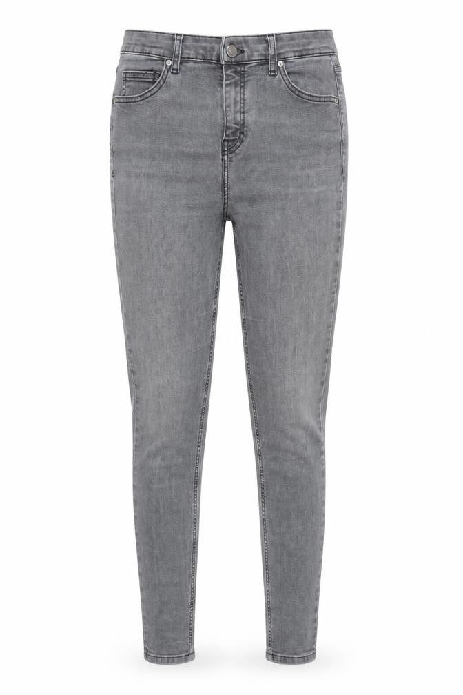 Topshop Women’s Grey Skinny Jeans Size 12 Regular Stretch Denim