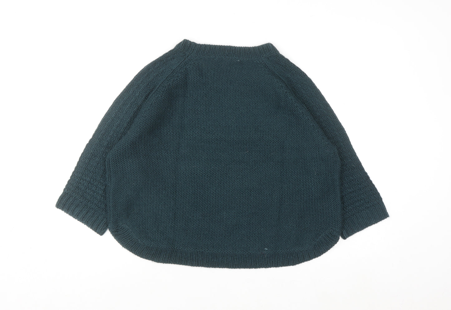 Marks and Spencer Women Green Size 14 Chunky Knit Jumper