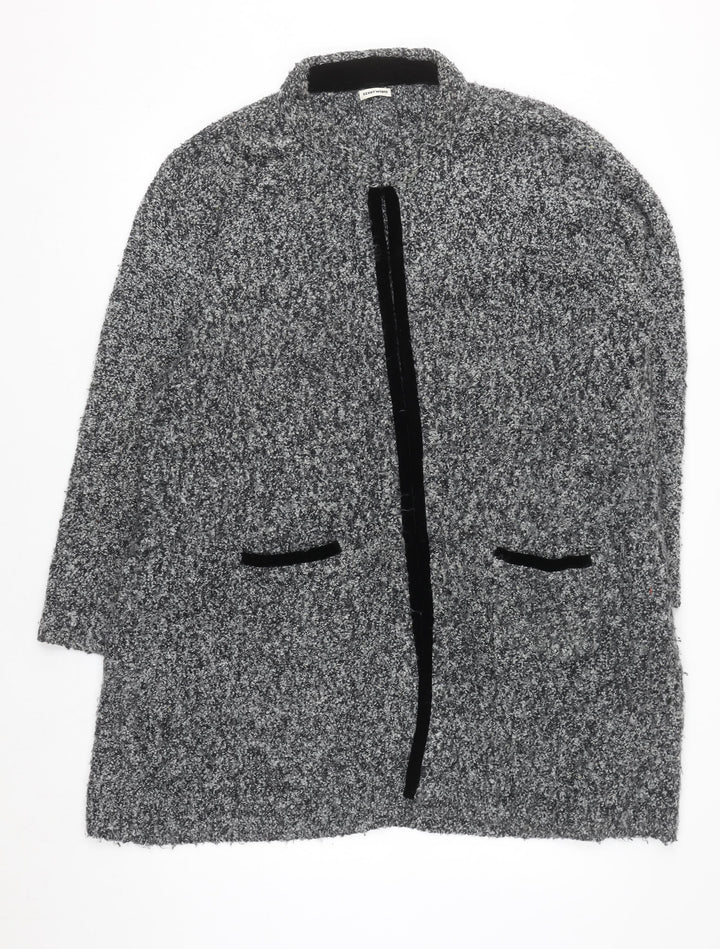 Gerry Weber Women's Grey Long Sleeve Chunky-Knit Cardigan Size 20