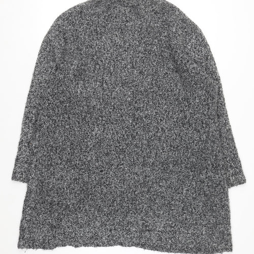 Gerry Weber Women's Grey Long Sleeve Chunky-Knit Cardigan Size 20