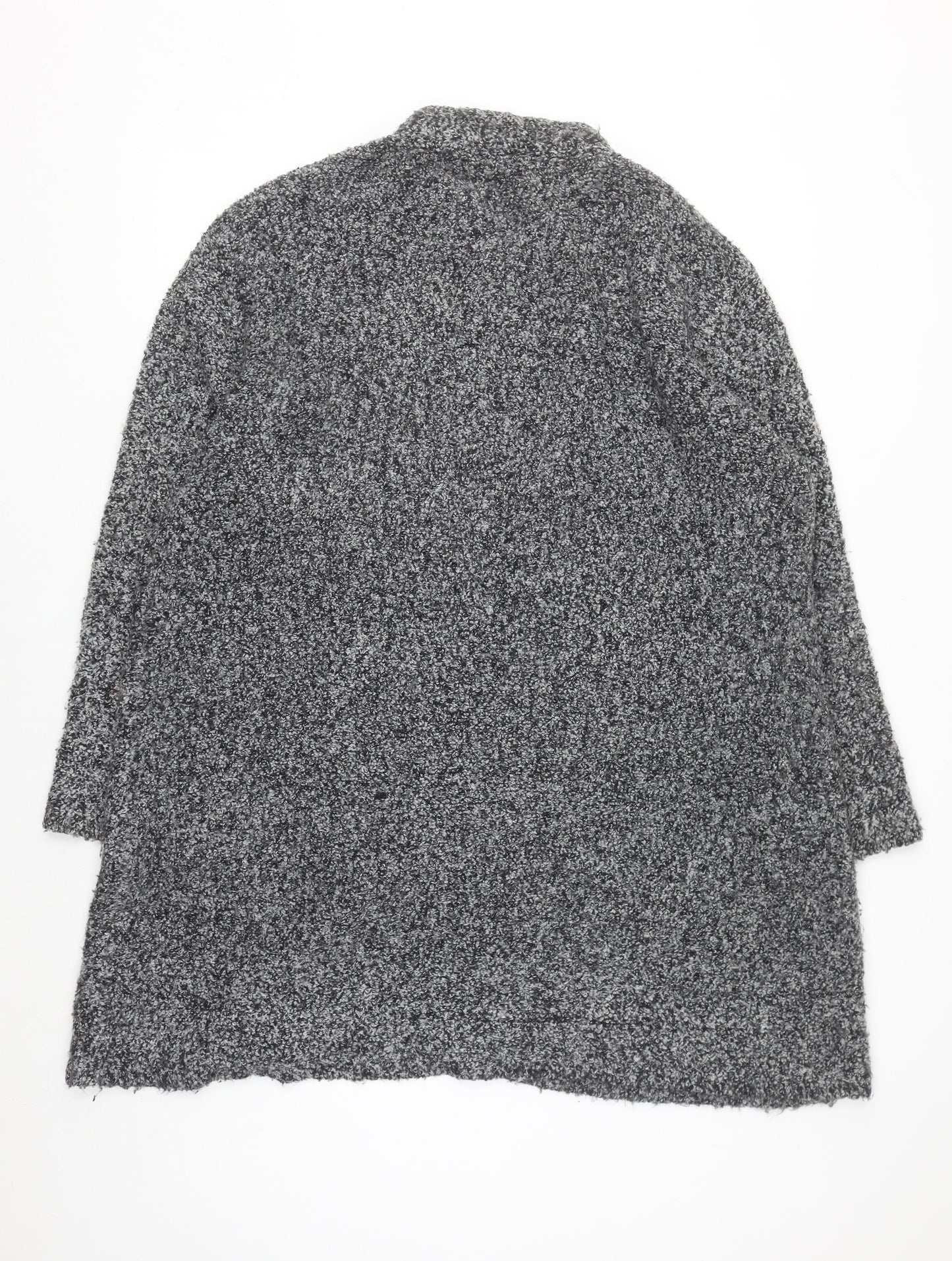 Gerry Weber Women's Grey Long Sleeve Chunky-Knit Cardigan Size 20