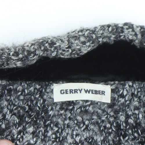 Gerry Weber Women's Grey Long Sleeve Chunky-Knit Cardigan Size 20